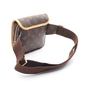 Louis Vuitton Bosphore Bum Bag Waist Body Leather Monogram Brown